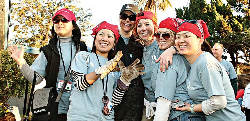 Team-building activities that give back to the community such as this “Military Home Makeover” by ACCESS Destination Services also create lasting memories for attendees.