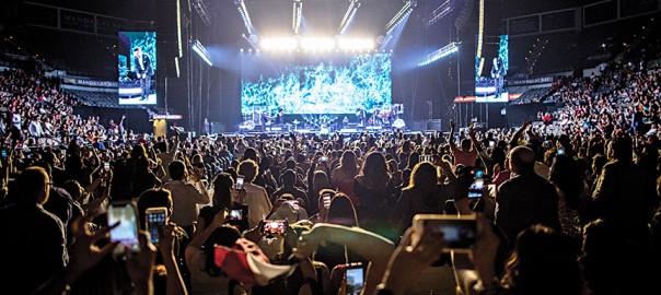Fans wait for Alejandro Ferandez to perform at The Mandalay Bay Events Center on Saturday, Sept. 15, 2018 in Las Vegas, Nev. Fernndez is one of numerous artists performing during 2018 El Grito festivities celebrating Mexican Independence Day in Las Vegas. CREDIT: Joe Buglewicz/Las Vegas News Bureau