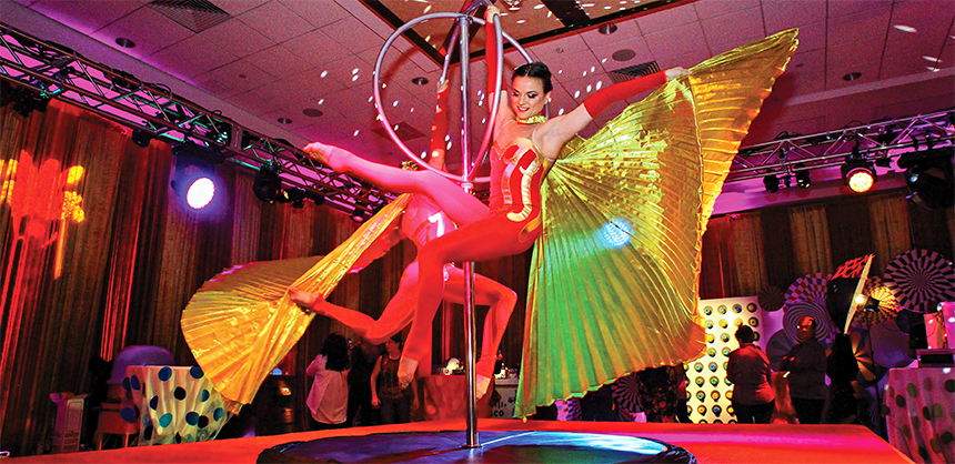 The networking suite during a technology meeting at the Gaylord National Resort & Convention Center was remade to delight attendees.