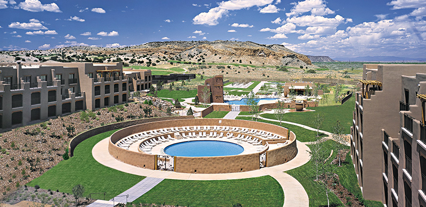 Hyatt Regency Tamaya Resort & Spa offers the Twin Warriors Golf Club, which has an 18-hole, championship course, within the 550-acre property.