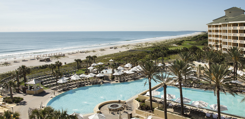 The Omni Amelia Island Resort & Spa, which has been undergoing renovations, sits along Fernandina Beach.