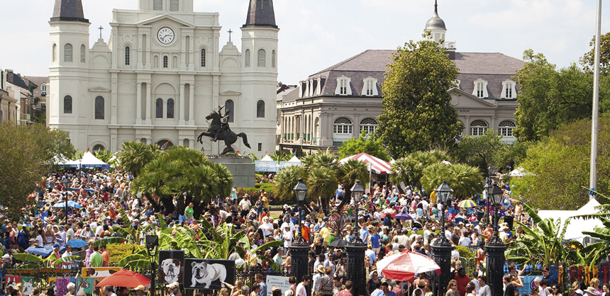 New Orleans has festivities year-round, including for Mardi Gras. Photo courtesy of New Orleans & Company/Zack Smith