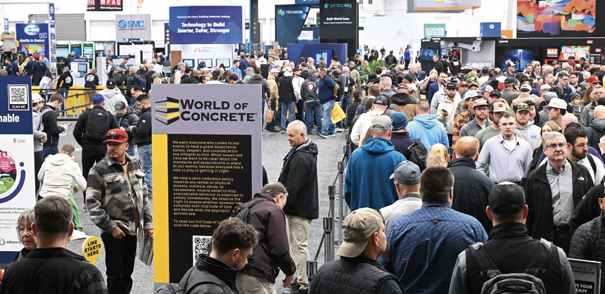 Large trade shows, like the World of Concrete, are experiencing the biggest growth, according to the CEIR Index.