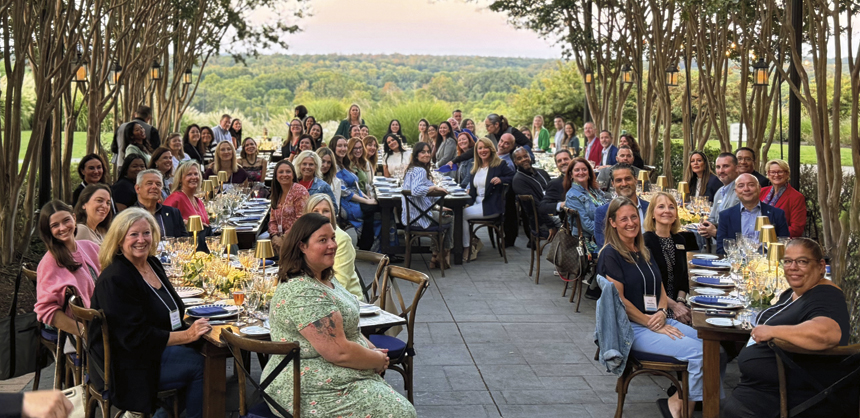 An outdoor winemakers dinner at Lansdowne Resort in Virginia was a memorable experience for the Associated Luxury Hotels International group.