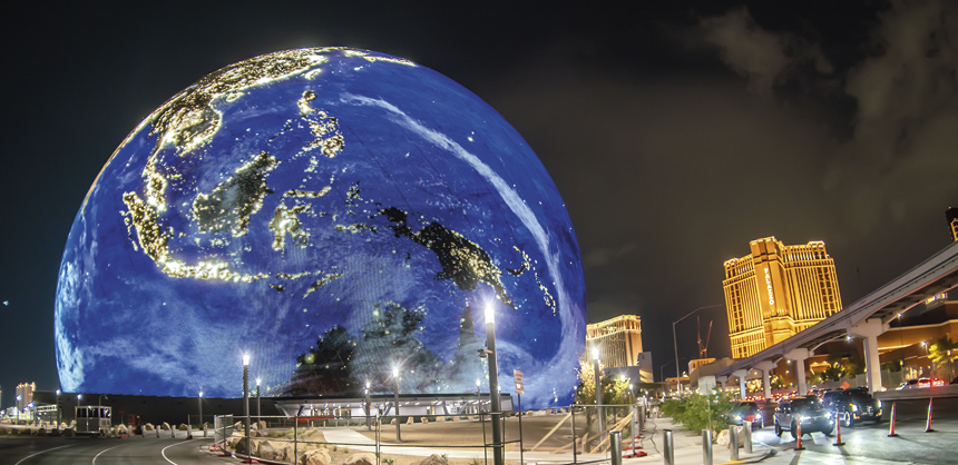 While meeting in Las Vegas, check out Sphere, with its 4D films and AI-powered robots.