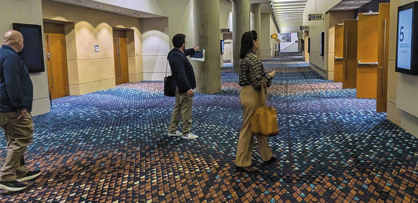 Determine attendee flow ahead of time to eliminate bottlenecks and maximize space usage. Photo courtesy of Alyson Corey
