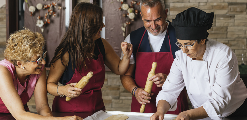 A cooking class using local ingredients is an interactive way to get attendees immersed in the destination’s culture.